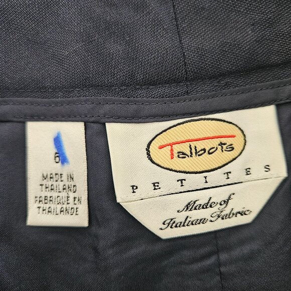 Talbots Womens Dress Pants Blue Pockets Size 6 Petite Stylish Career - Picture 8 of 8
